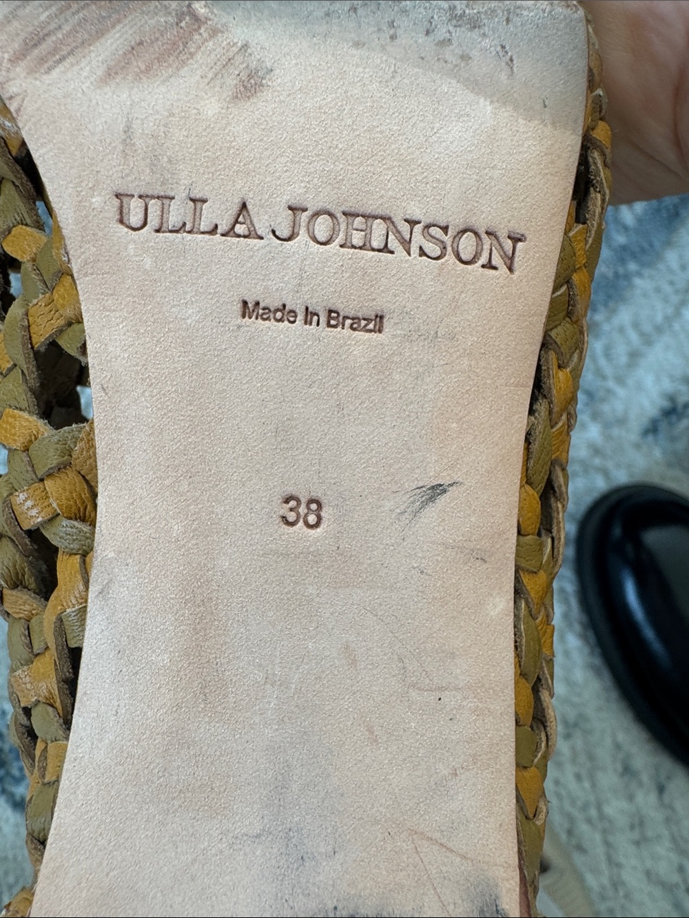 Ulla Johnson Woven Tan Leather Ankle Booties with Tassel - Picture 5 of 5
